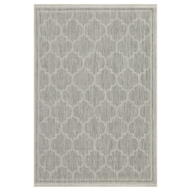 Tapis argenté intérieur / extérieur, Tapis de couloir 2 pi 7 po x 7 pi 3 po