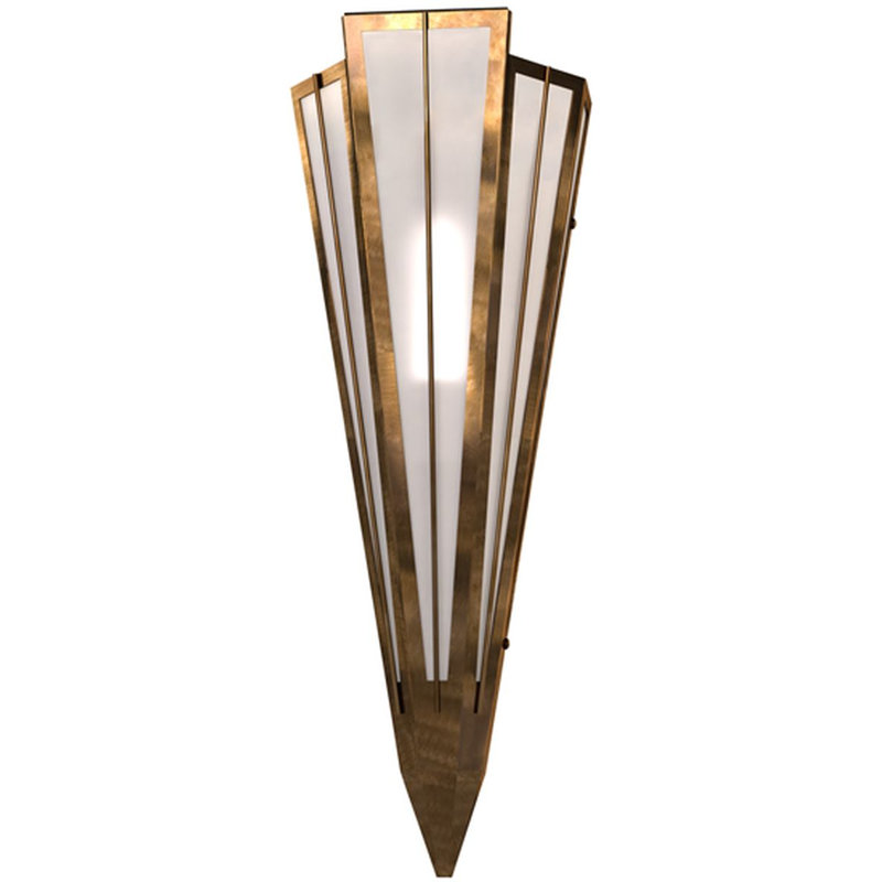 Brum 2 - Light Flush Mounted Sconce, Contrail Mist, Antique Copper