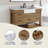 Farmhouse 30" Single Bathroom Vanity With White Stone Sink