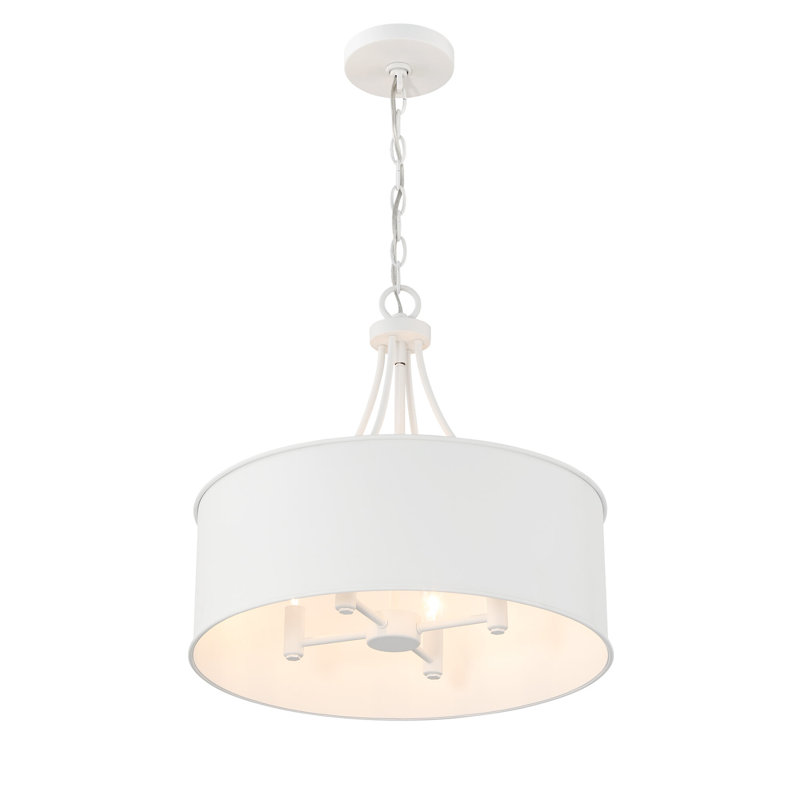 Luminaire méridien blanc à 4 lumières Meridian, Blanc