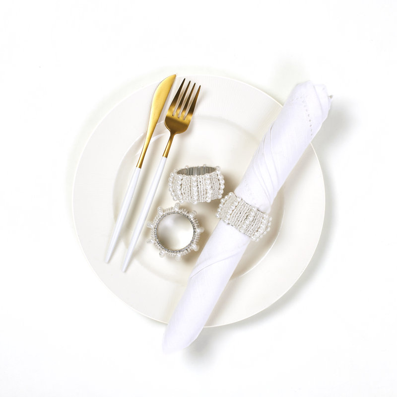 Iron Napkin Ring, White