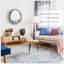 Miroir mural bois
