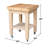 Cuthbert Kitchen Cart with Butcher Block Top-642092884