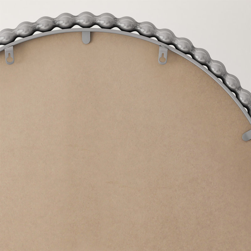 Miroir de salle de bain en fer Iron Arch, Argent argent