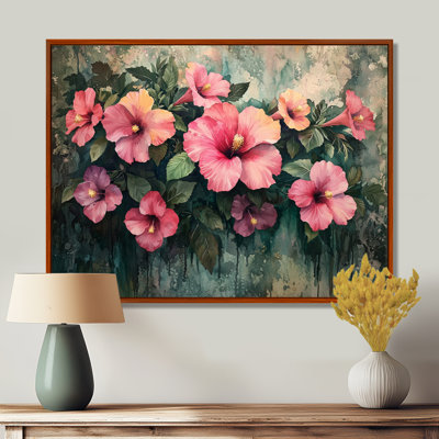 Hibiscus fleurs en harmonie tropicale I - art mural hibiscus
