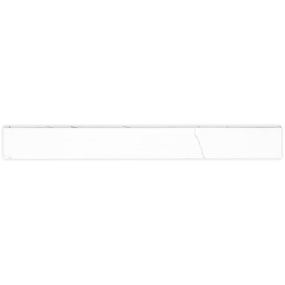 Belvia 3 in. x 24 in. Polished Porcelain Bullnose Tile Trim