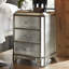 Arabella Mirrored Three-Drawer Nightstand