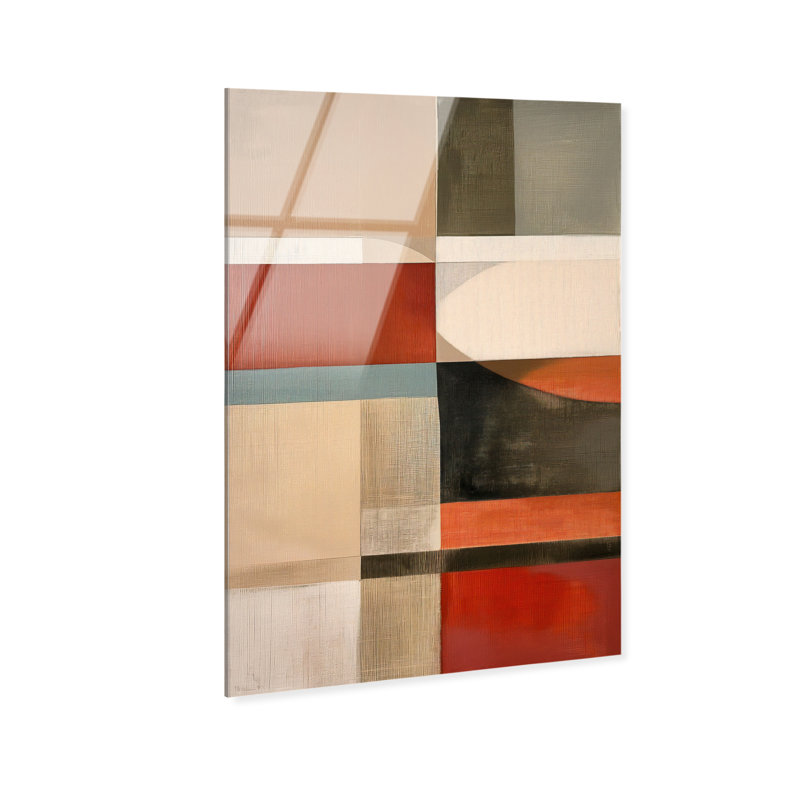 Pattern Pulse II High-Gloss Frameless Acrylic Glass Wall Art Abstract Print by Oliver Gal, Ready to Hang, 10 x 15