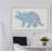 Plinio Patterned Triceratops Framed Print-213114316