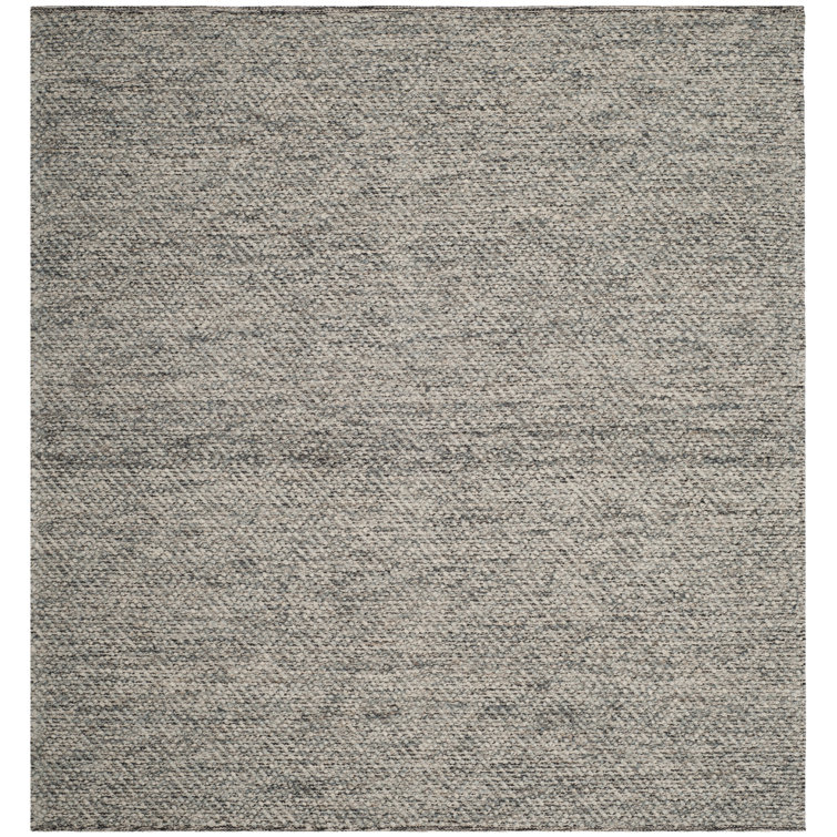 Zahid Hand Woven Wool/Cotton Geometric Rug in Camel/Gray