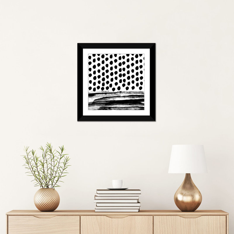«Zoe B&W» par Charlotte Winter - reproduction, Papier d'art encadré noir, H 16 po x l 16 po x P 1 po