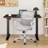 Modern Home Office Desk and Chair Set, Adjustable Standing Desk Paired with Ergonomic Mesh Chair for Maximum Comfort-1839165872