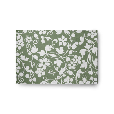 Chenille Floral Indoor Rug