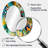 Autumn Jazz In The Afternoon Geometric Fusion - Multi-Color Modern Oval Wall Mirror-300621728