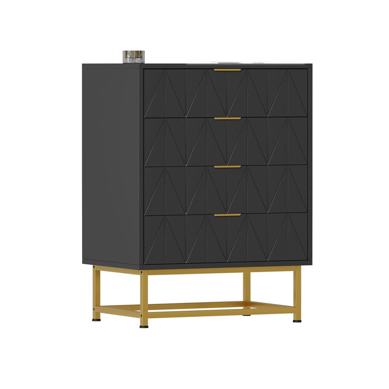 Commode 4 tiroirs Modern Design , Blanc