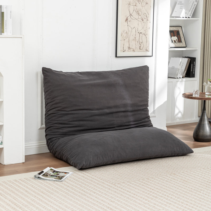 Fauteuil à billes Gray, Grey Corduroy