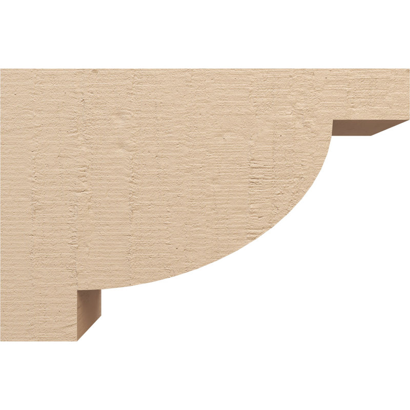 Bois de cèdre alpin brut, grain de bois TimberThane, brun clair apprêté, H 18 po x l 9 po x P 27 po