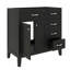 Meuble-lavabo de 36 po sans lavabo - Base d'armoire seulement équipée de tiroirs fonctionnels-1815833289