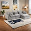Canapé d'angle Cloud Comfort, canapé modulable en tissu de 260 cm (102,3 pouces), salon moderne-1413579124