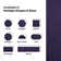 Modern Plush Solid Color Rug - Purple, Pet and Kids Friendly Rug