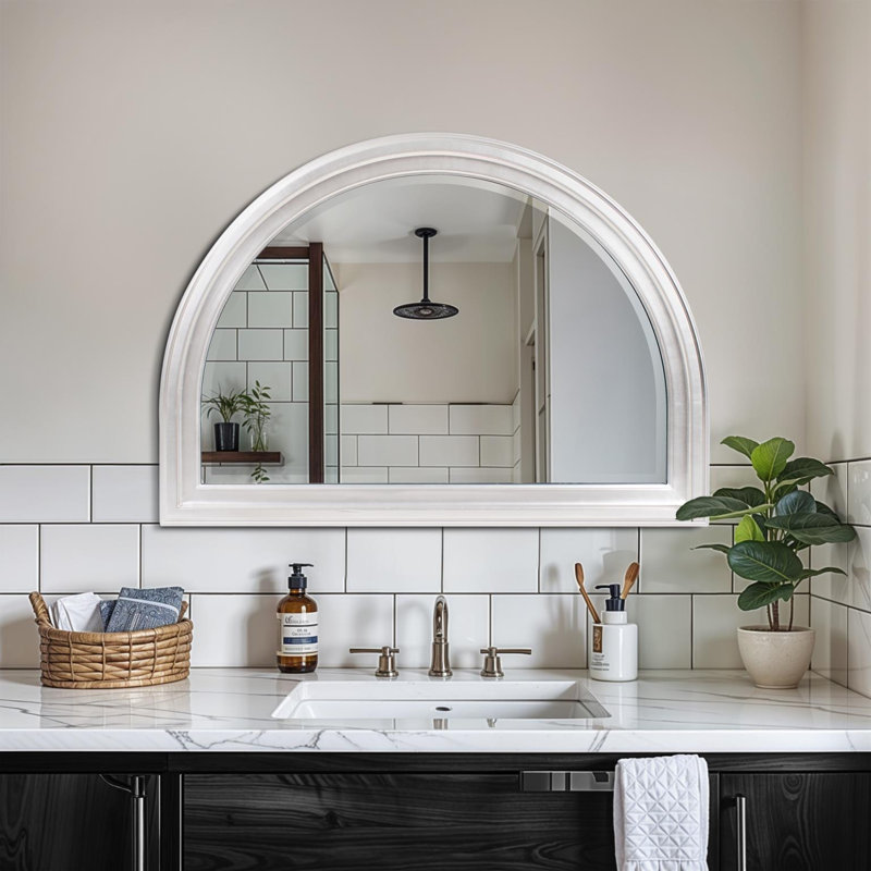 George Arched Mirror, Silver