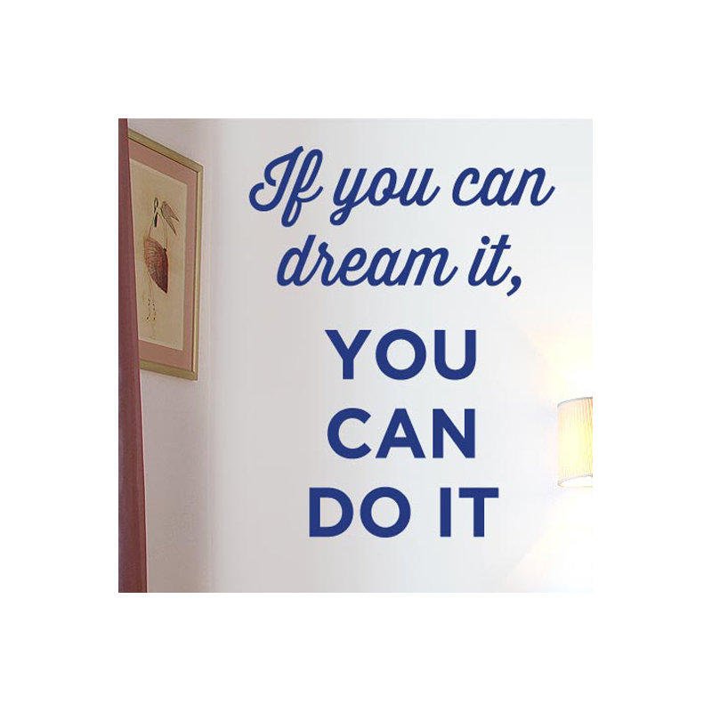 Non-Wall Damaging Wall Decal, Medium, Dark Blue