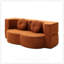 Canapé-lit 2 en 1 pliant avec coussin, lit simple pour espaces de vie compacts, polyvalent et confortable-1510341176