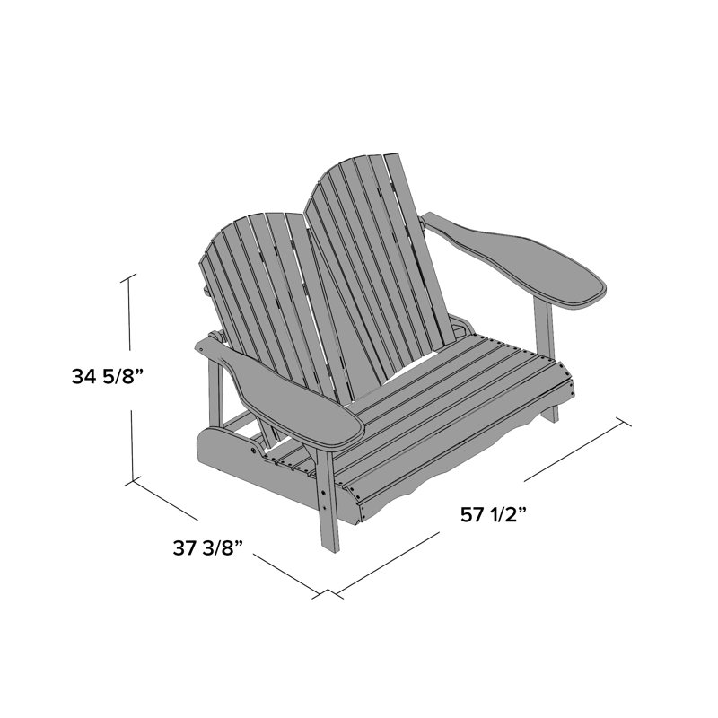 Hartnell Solid Wood Acacia Outdoor Bench, Ash Gray