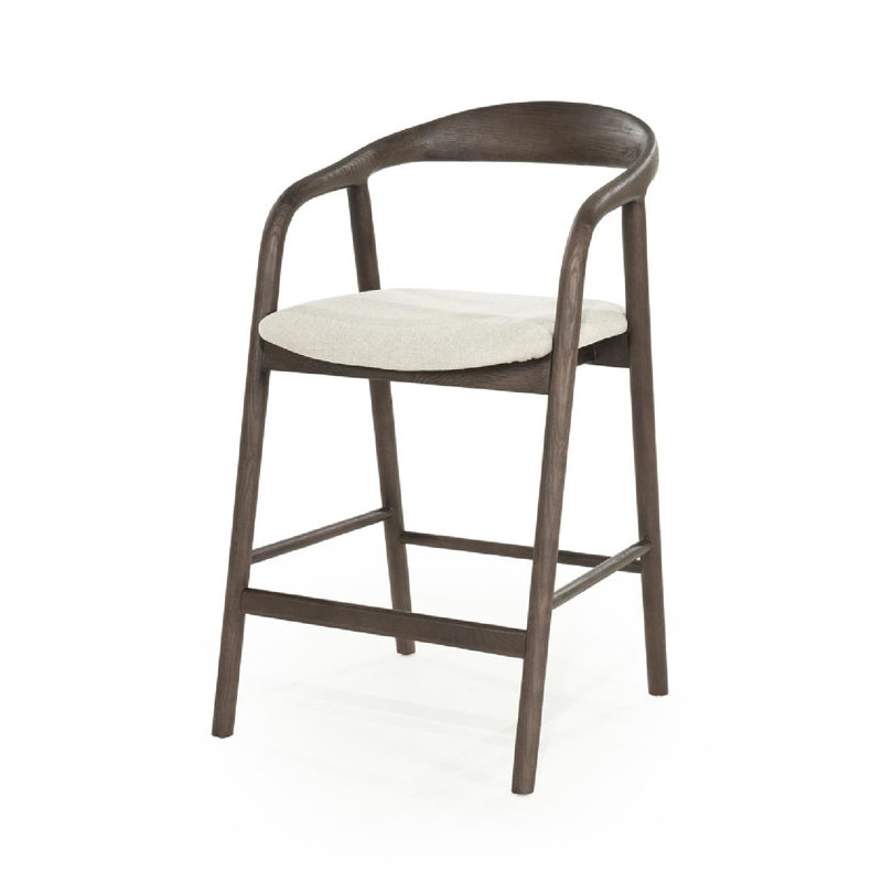 Rayven Barstool High, Walnut, Counter Stool (26" Seat Height)