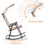 Chaise berçante en métal pour l'extérieur Nitya-29515752