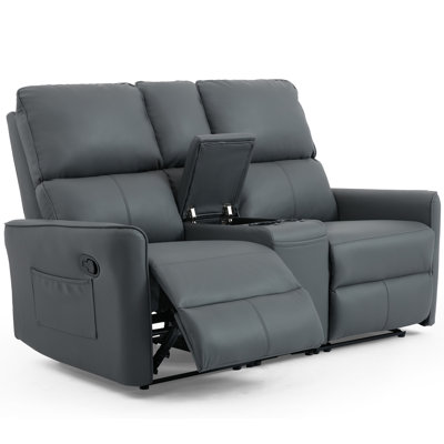 Adalai 2 Seater Faux Leather Reclining Sofa