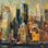 «New York New York» par Marilyn Hageman - peinture sur toile tendue