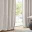 Paire de rideaux en occultant 52 po x 84 po Mira 100% polyester blanc Mira-128757289