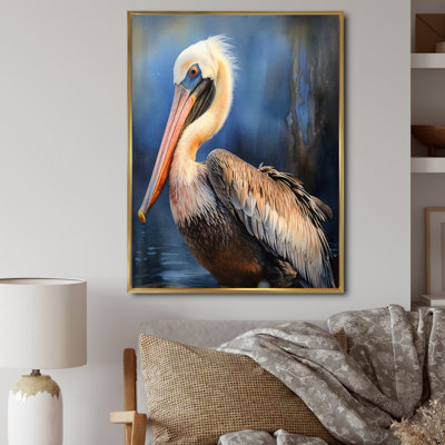 Majestic Pelican II - Pelican Canvas Wall Art