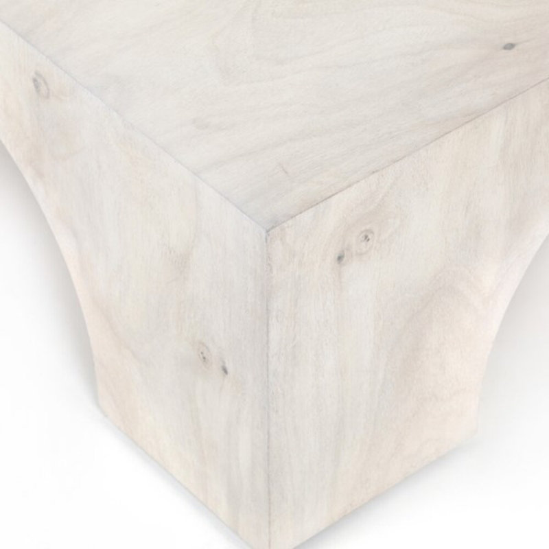 Fausto Coffee Table, Bleached Guanacaste
