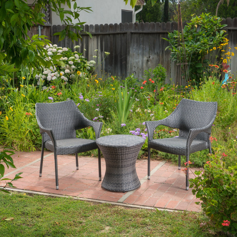 Cvetana Wicker/Rattan 2 - Person Seating Group, Gray