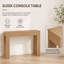 Table d'appoint de 31,57 pouces au fini naturel - convient à divers espaces comme table d'appoint, table de vestibule ou console polyvalente.