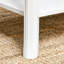 Jazmin 2 Tier Wooden Coffee Tea Table End Table Storage Shelf 94Lx44Wx42H White
