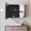 Armoire de salle de bain polyvalente avec des fonctionnalités avancées pour un rangement optimal