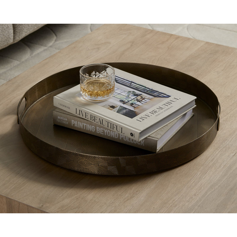 Etched Iron Decorative Tray