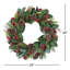 CHRISTMAS MAGNOLIA W BERRY CONE WREATH