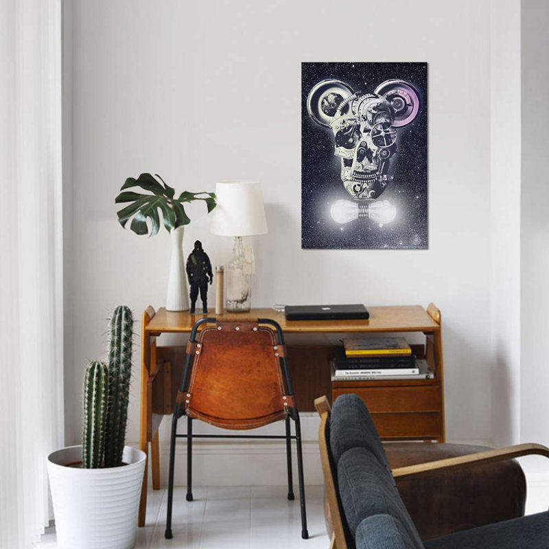 «Mécanique» par Ali Gulec - impression sur toile tendue, H 12 po x l 8 po x P 0,75 po, Toile tendue, Pas de tapis