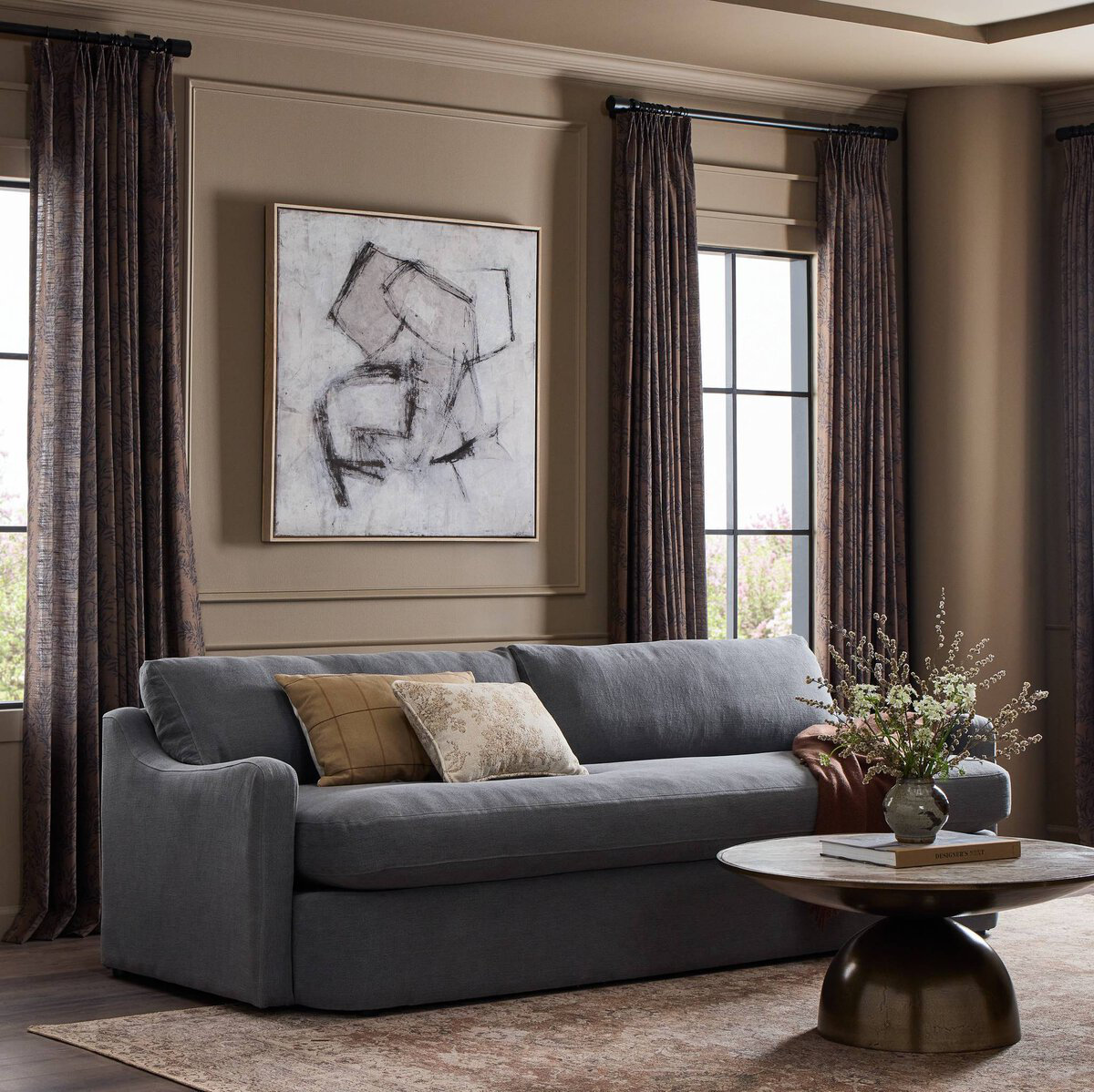 Aurelia Sofa, Broadway Denim