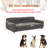Soft And Comfortable Pet Sofa With Backrest And Armrests, Featuring A Modern Rectangular Design Suitable For Big-Sized Dogs.