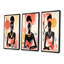 Ensemble de 3 décorations murales bohémiennes Soft Art-106075659-106075662