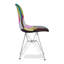 Fauteuil patchwork multicolore Aurael avec pieds en acier