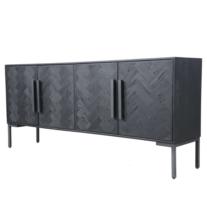 Buffet en bois massif de manguier de 77 po de largeur Brookland