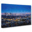 Los Angeles City Skyline At Night In Abstract - Wrapped Canvas-55309808
