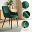 Comfortable Velvet Round Seat Upholstered Armchair for Dining Room, Bar, Restaurant or Hotel-976227492