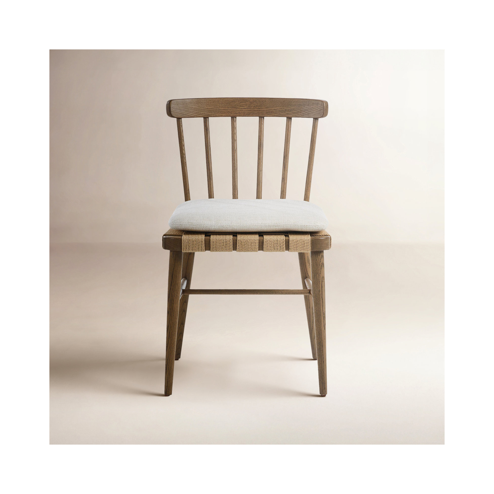 Catalonia Dining Chair With Cushion-Dover Crescent, Brown